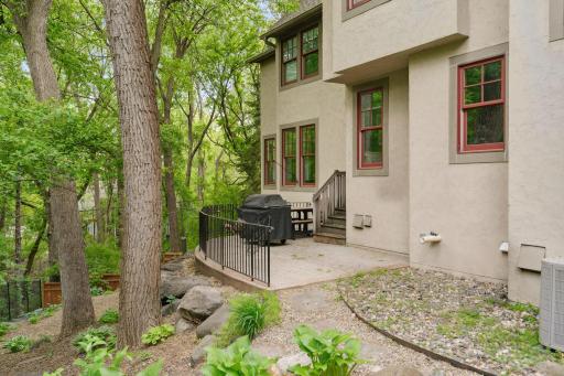 Private respite in the backyard with serene privacy from the neighbors.