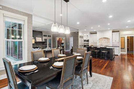 Open concept allows for ideal entertaining