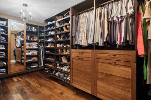 Primary closet has built-in safe for all your valuables!