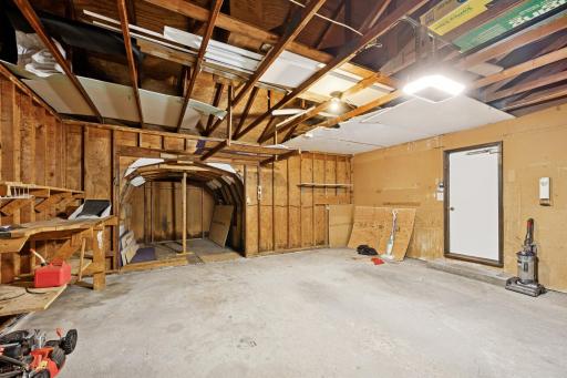 Check out this extra "tandem" space in the garage.
