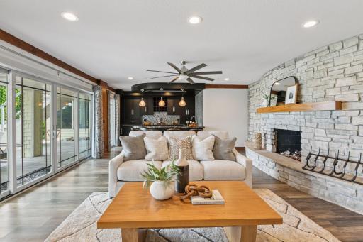 Cozy up by the fire or Grab Yourself a Drink!