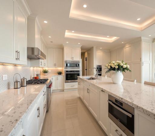 Rendering Of Kitchen White