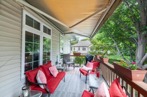 First townhome to install an electric awning