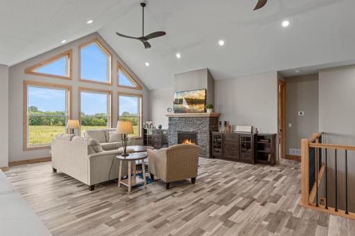 Luxury vinyl plank flooring - easy to clean and looks great!