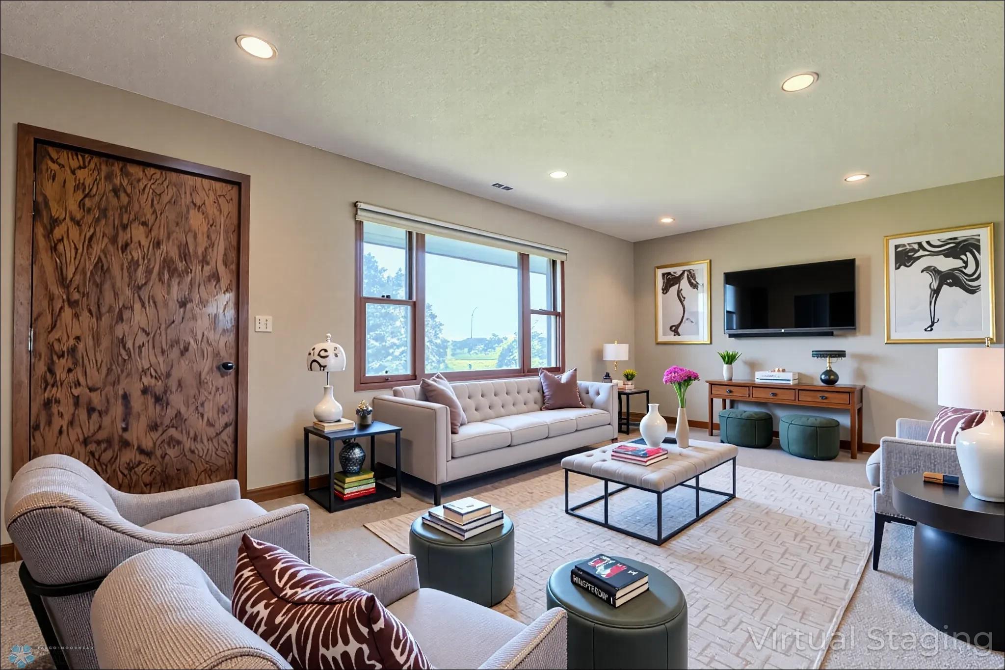 Virtual Staged Living Room 2nd Floor