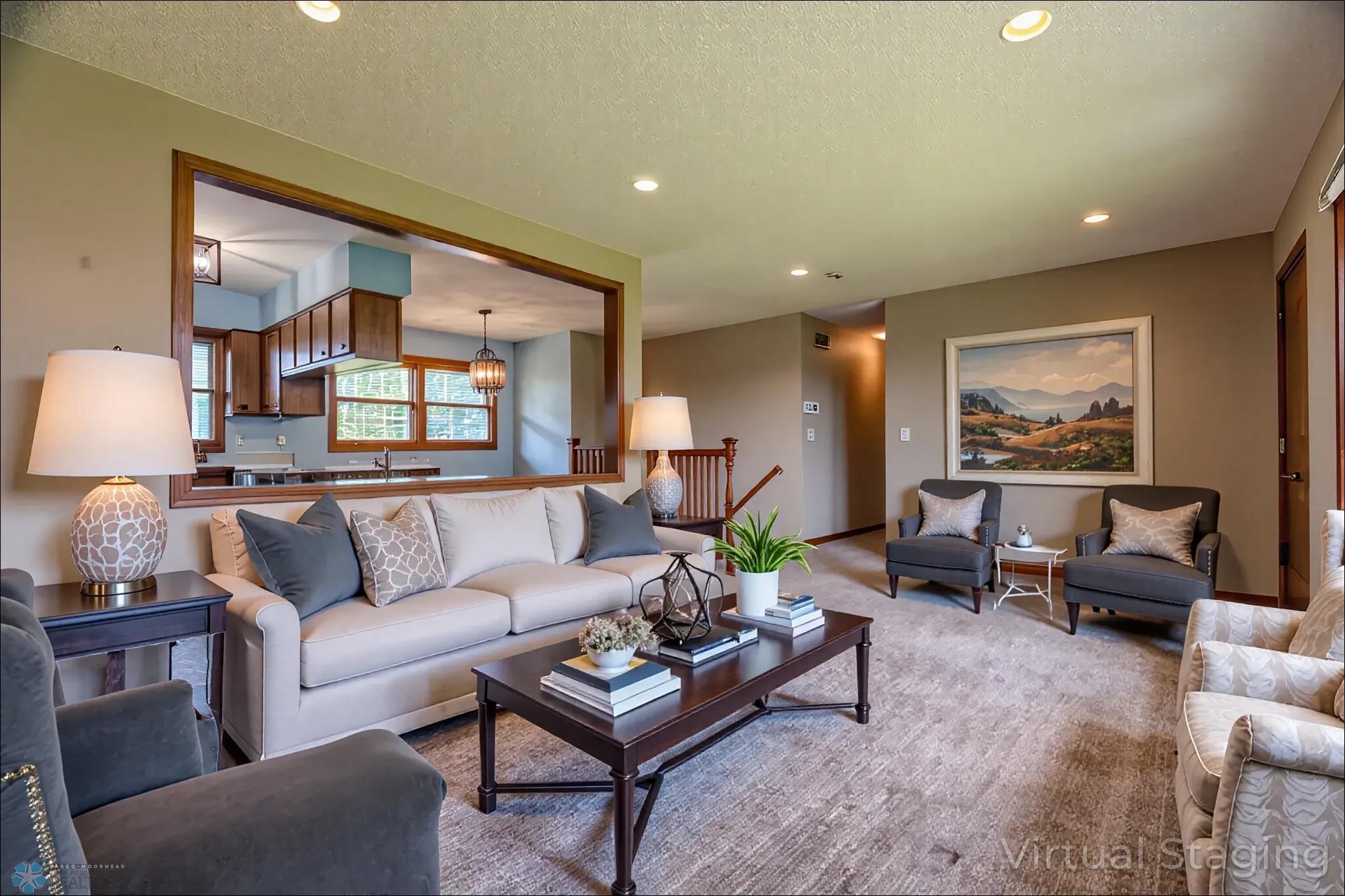 Virtual Staged Living Room 2nd Floor