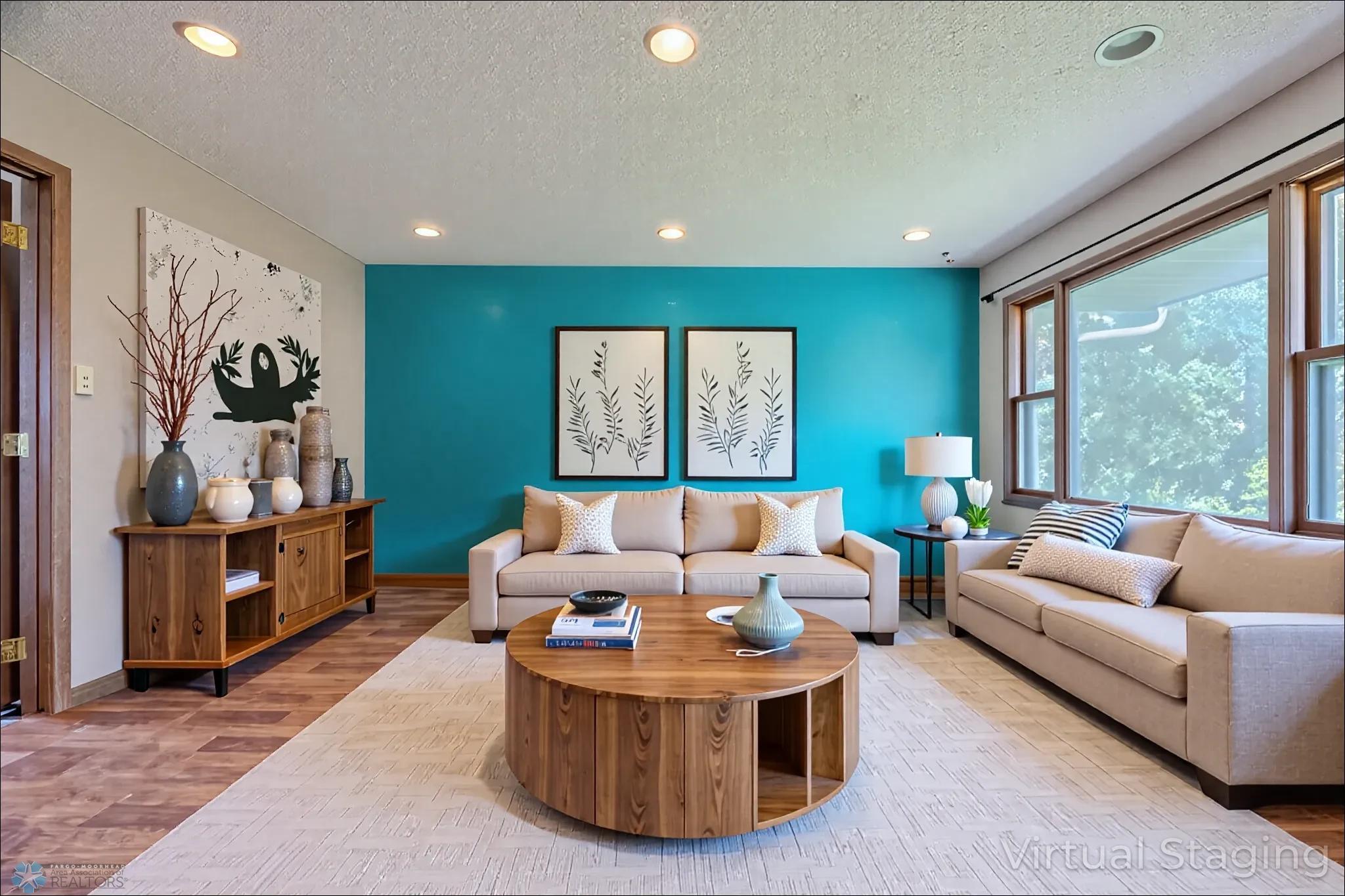 Virtual Staged Family Room