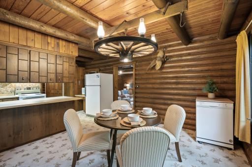 Open to the kitchen for constant connection with family and friends.