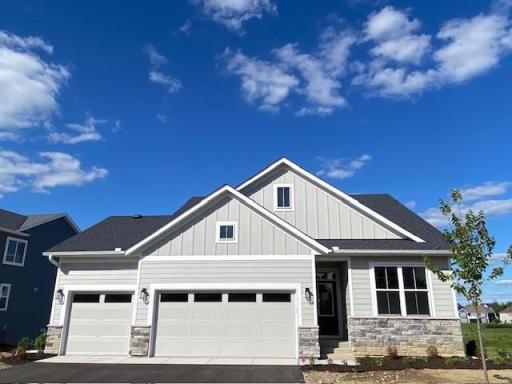 Move right into this Rambler our Robert Thomas Homes "Eveleth", Main floor living w/finished Basement Walkout! Over-sized 3-Car garage! Great yard and Views! Deck & Patio included (And Sod/grass, irrigation included & coming soon!) Amazing Views!