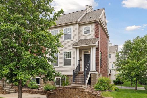 End unit townhome. Traditionally styled 2 story design with classic brick accented exterior.