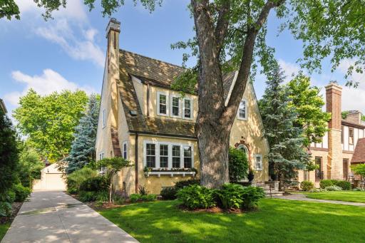 Front of home with it's own private driveway