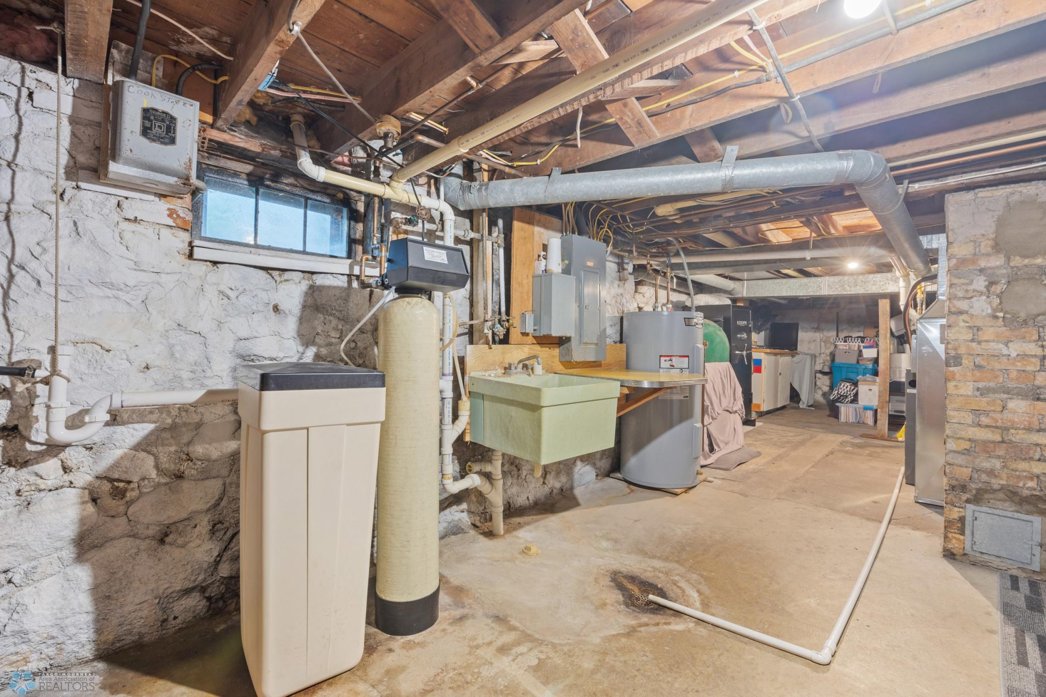 Basement utilities area