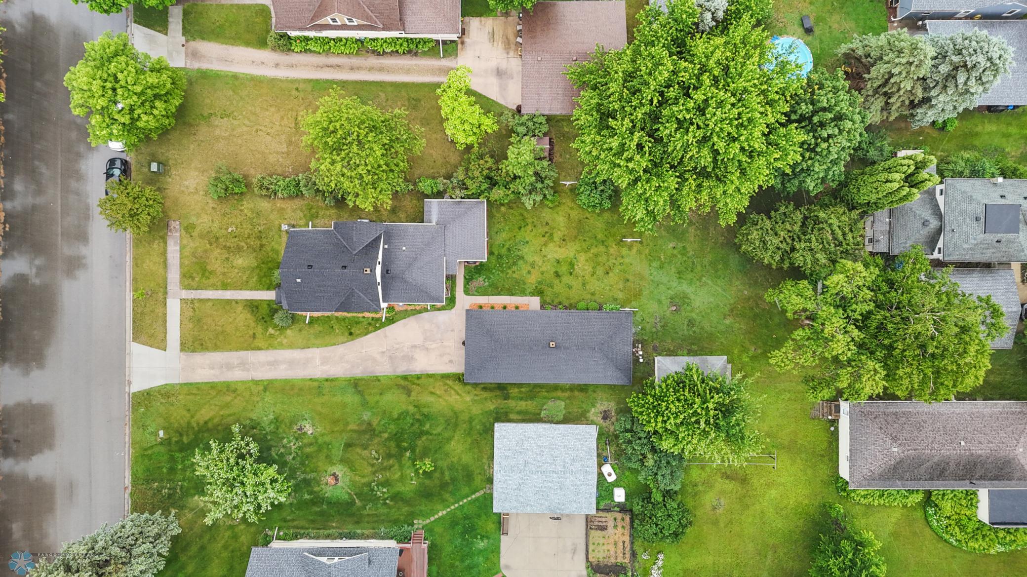 Birds eye view of Property