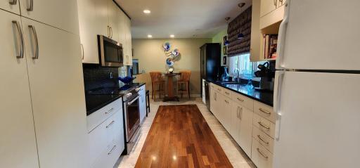 Galley style kitchen