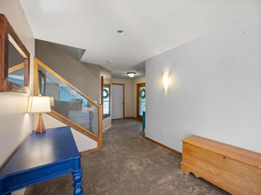 Head up to the upper level exercise room.