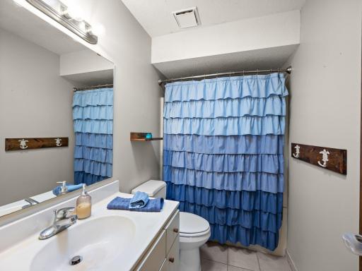 The main floor features a full bathroom.