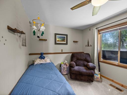 The second bedroom includes a large closet.