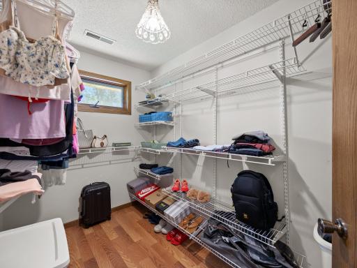 The primary bedroom features a large walk-in closet.