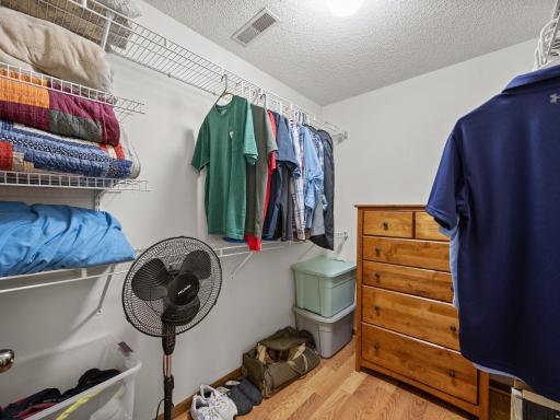 The primary bedroom features a large walk-in closet.