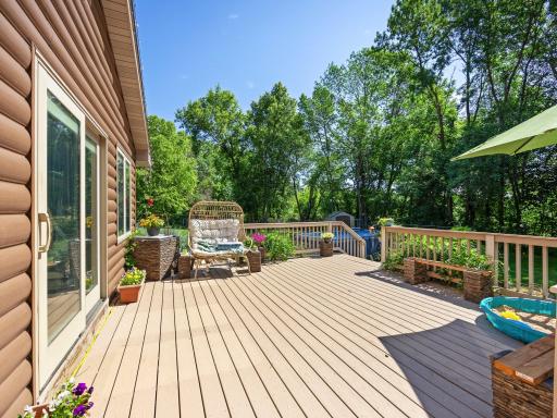The maintenance free deck is perfect for enjoying time outside.
