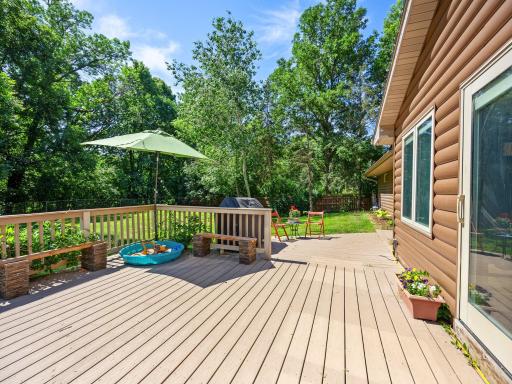 The maintenance free deck is perfect for enjoying time outside.