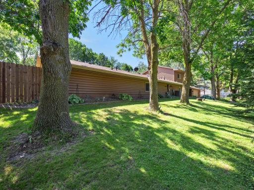 This property is lined with mature trees that offer privacy from the road.