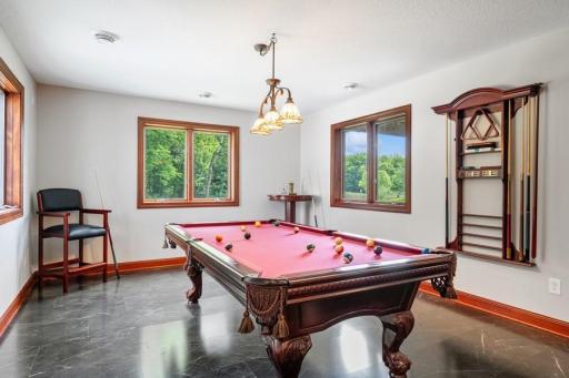 Billiard table and furniture in this picture stay w/property