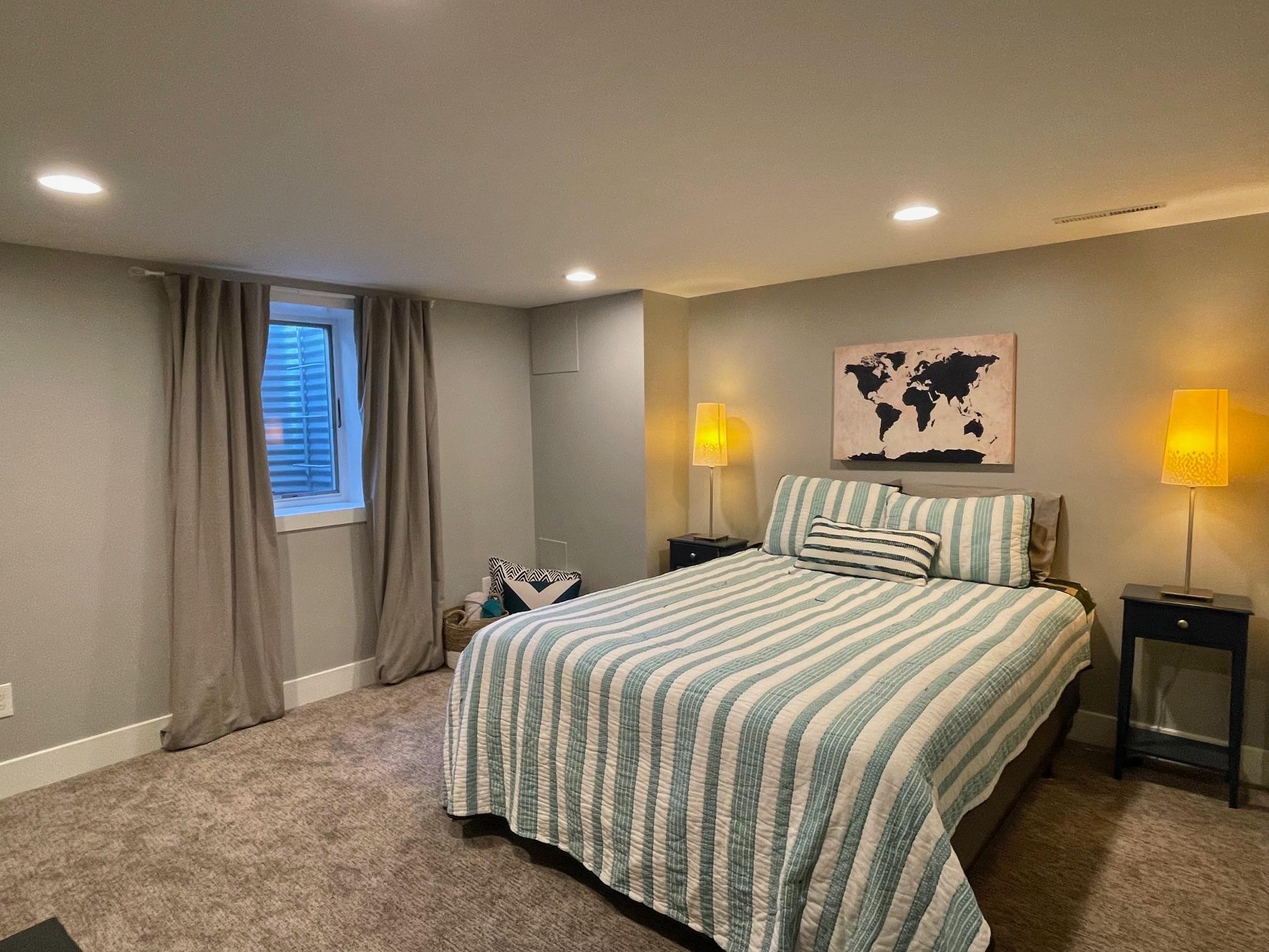 Bedroom 4 features a legal egress in the basement.