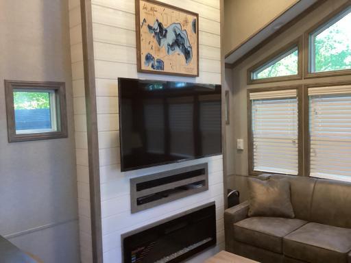 Mounted TV/Electric Fireplace