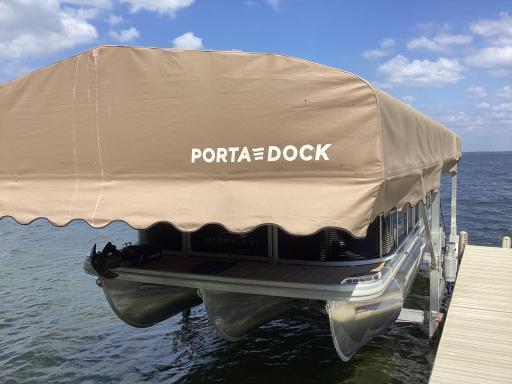 Newer pontoon lift/canopy
