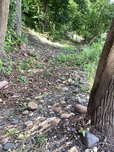 Large shelf area along 201 ft of shore