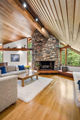 Gorgeous Hardwood Maple Floors and Massive Cedar Beam!