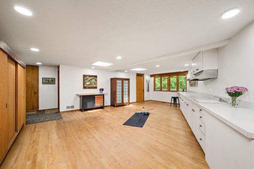 Rare 600 square foot Flex Room/Studio offers endless potential and connects garage to main living space