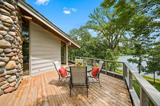 Views of the lake can be taken in from many angles.