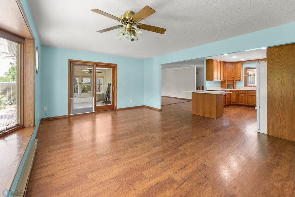 Dining Room w/ sliding door to 3-season Porch