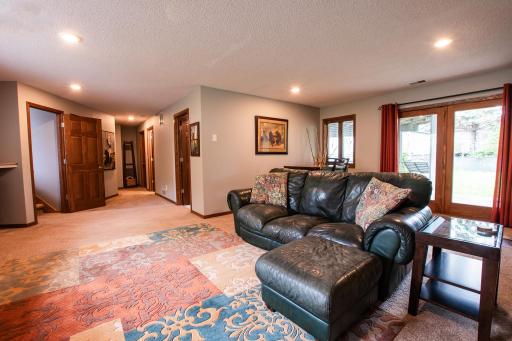 Lower family room with newer carpeting with walkout