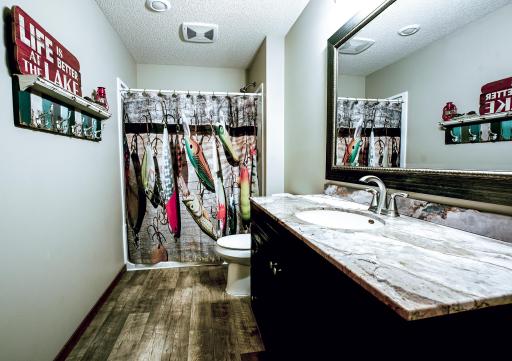 3/4 lower bathroom