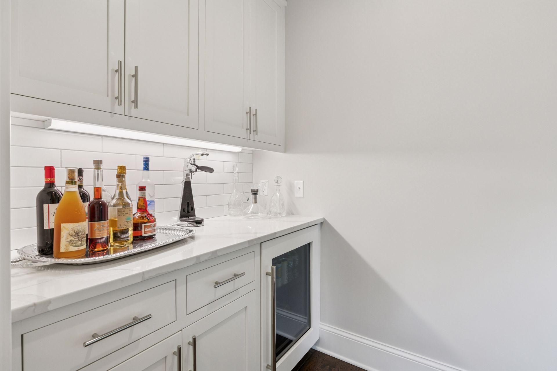 Beverage Center off of the Kitchen and Back Porch