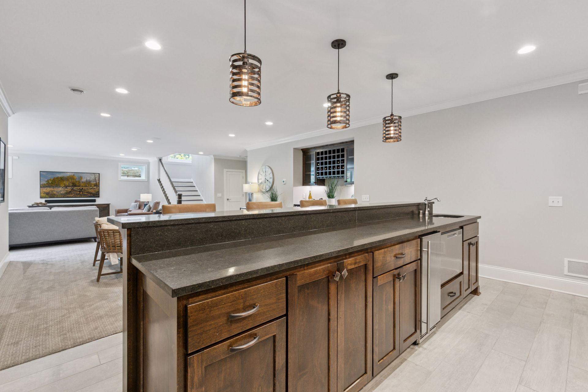Ice-maker, Dishwasher and Additional Beverage Center Behind