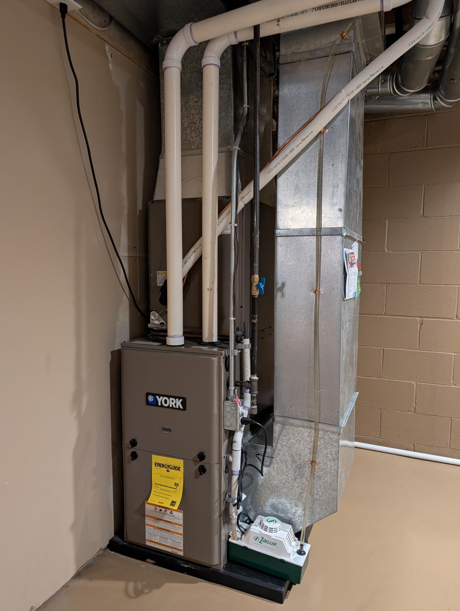 New YORK HVAC installed in 2021 (new AC unit outside, too), is yet another impressive feature of this home.