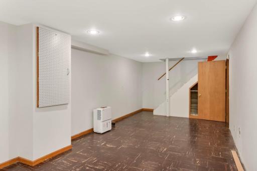 The lower level rec / family room hold endless opportunity.