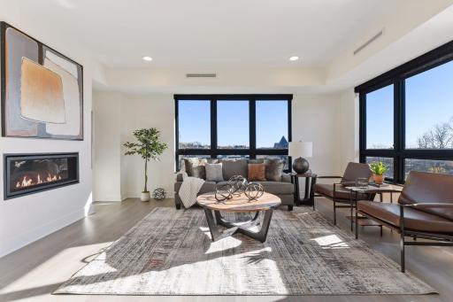 This unit is flooded with bright natural light