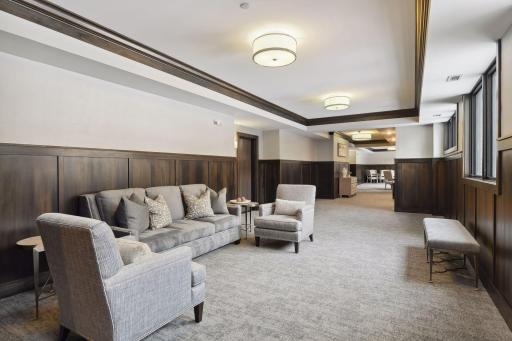 Nicely appointed common areas throughout the building