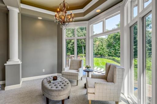 The massive primary ensuite boasts nature and water views from the bedroom and bathroom windows. A private deck provides a peaceful place to enjoy epic morning sunrises.