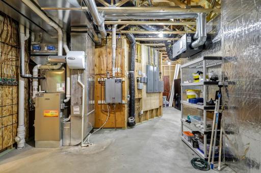 There are two large utility/storage rooms in the lower level.