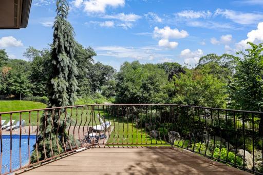 The massive primary ensuite boasts nature and water views from the bedroom and bathroom windows. A private deck provides a peaceful place to enjoy epic morning sunrises.