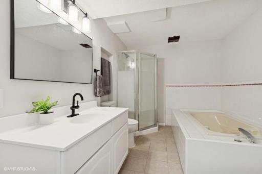 lower level bathroom