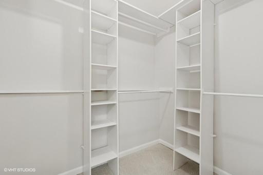 walk in closet in basement