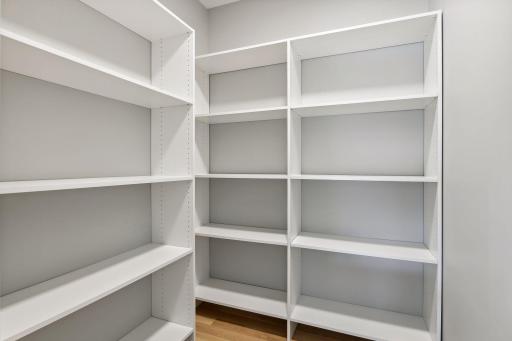 Fantastic walk-in pantry provides plenty of additional storage space