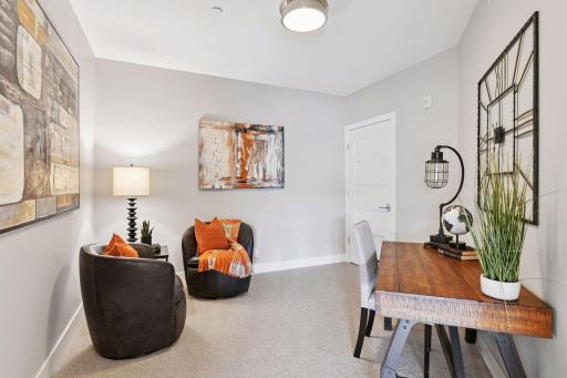 Flex room provides a great space for a home office, play room, exercise space, etc.